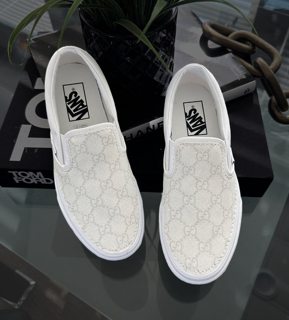 Cream GeeGee Slip On