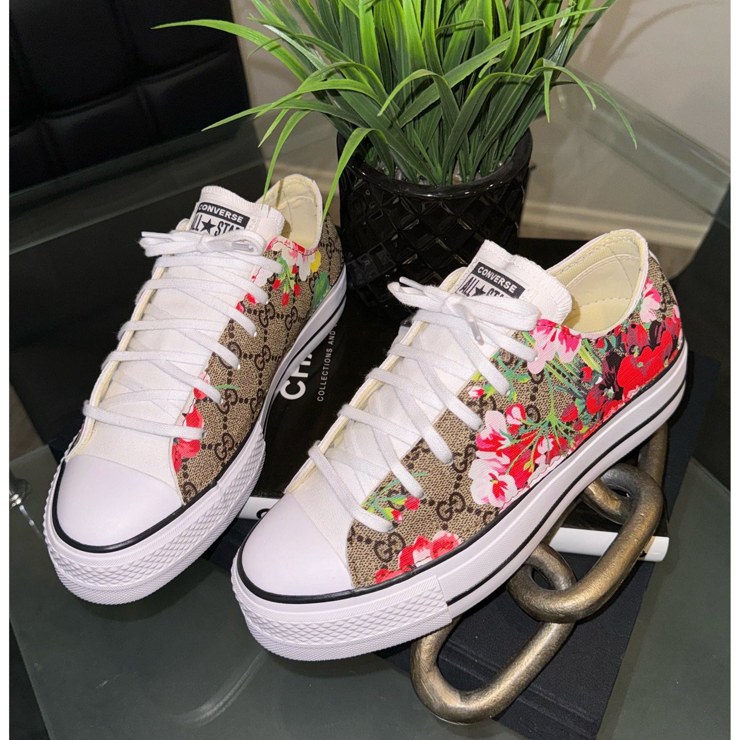 Floral GeeGee Platform Chuck Lows