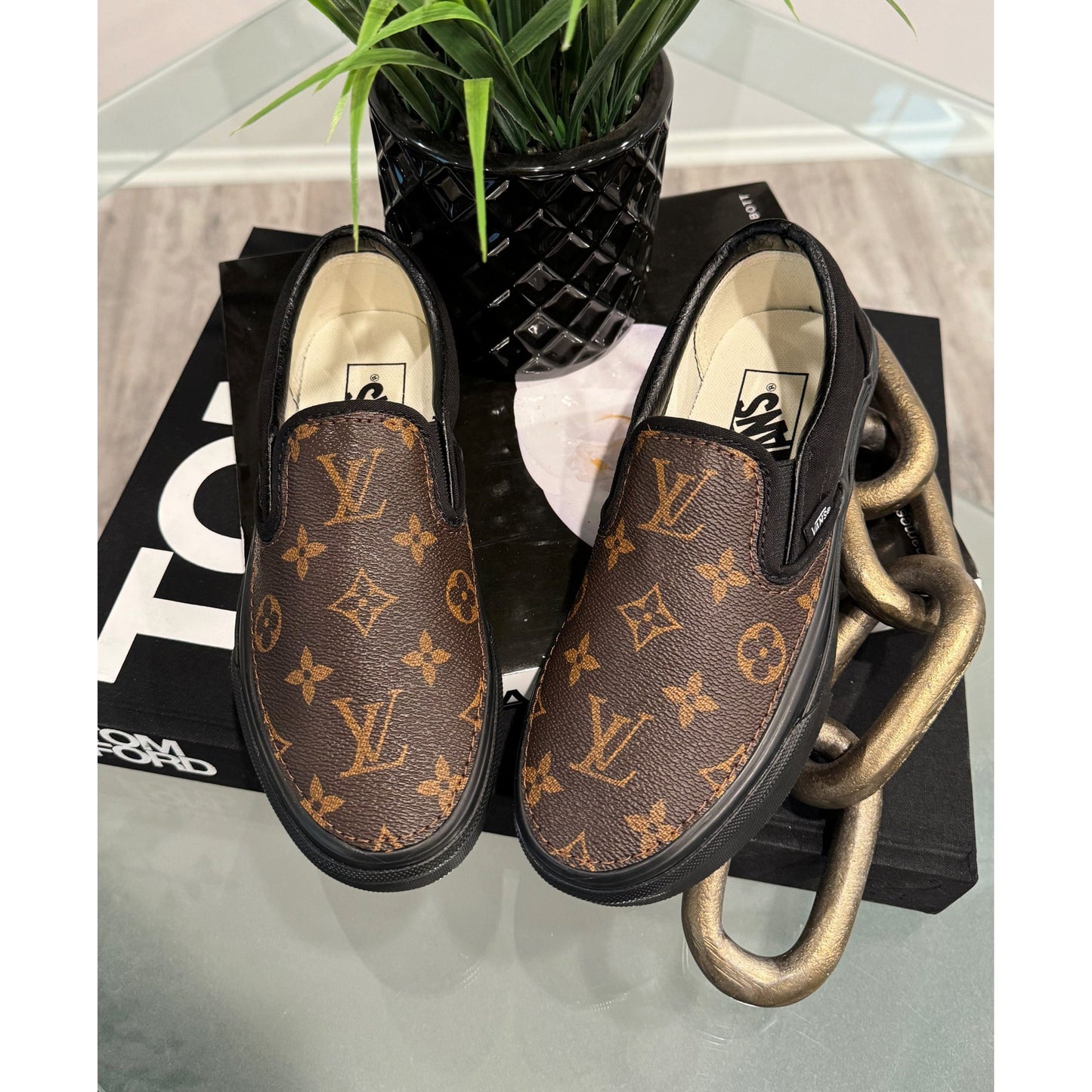 OG Monogram Black Sole Slip On