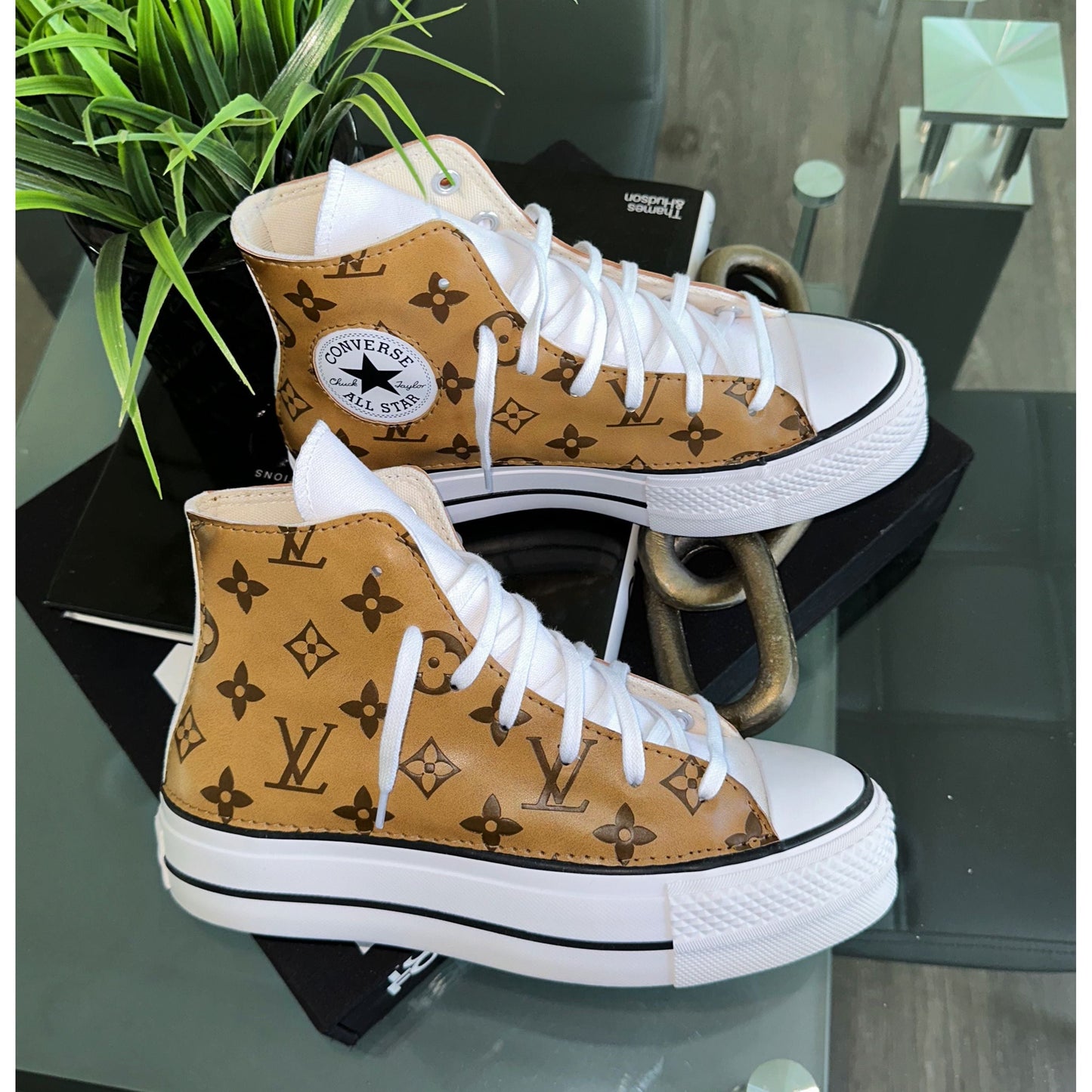 Vintage Monogram Platform Chuck Highs