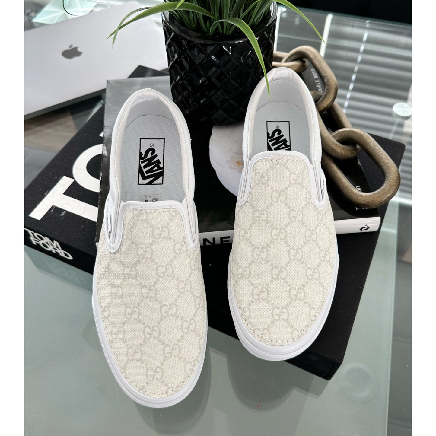 Cream GeeGee Slip On