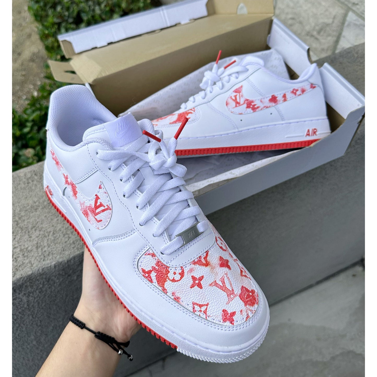 Red Monogram Air Forces