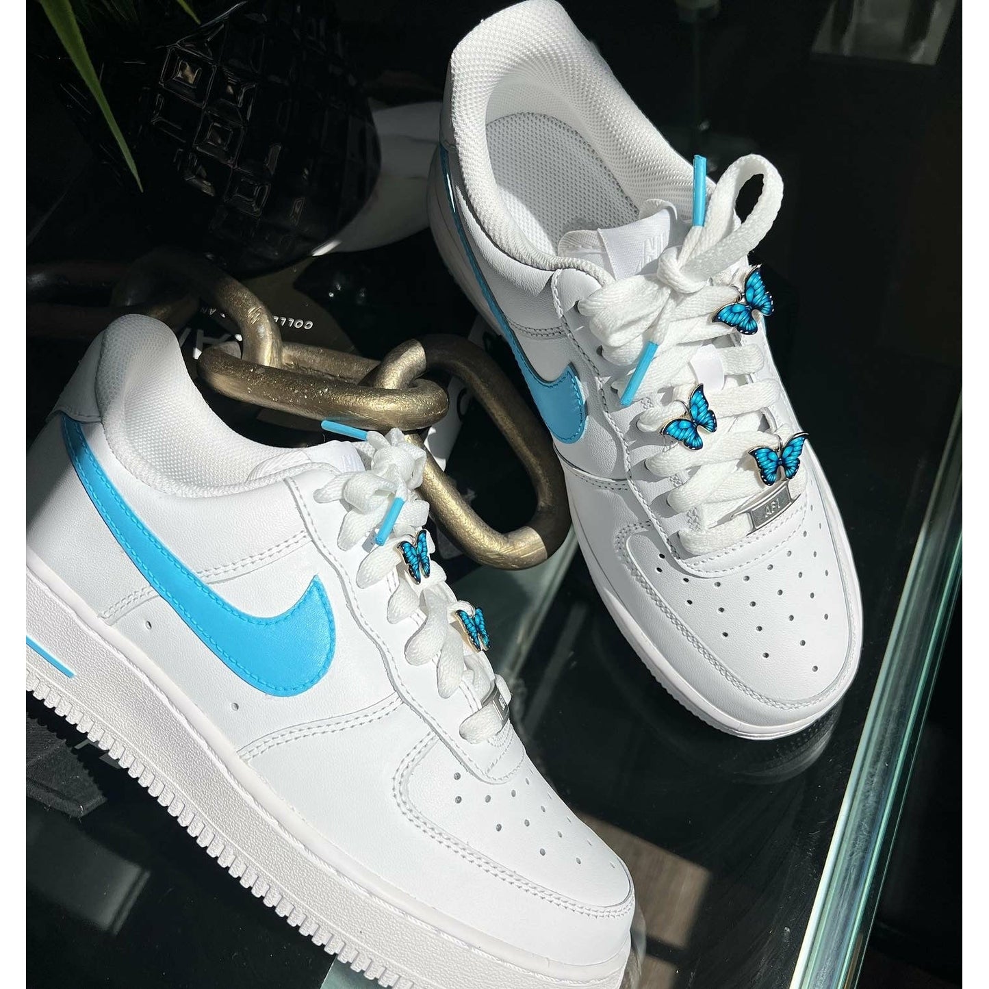 Charming blue butterfly Air Forces