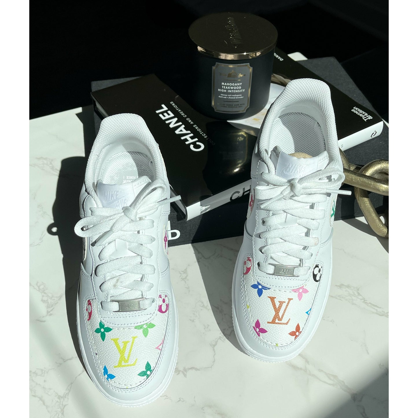 Multi-Color Monogram Air Forces