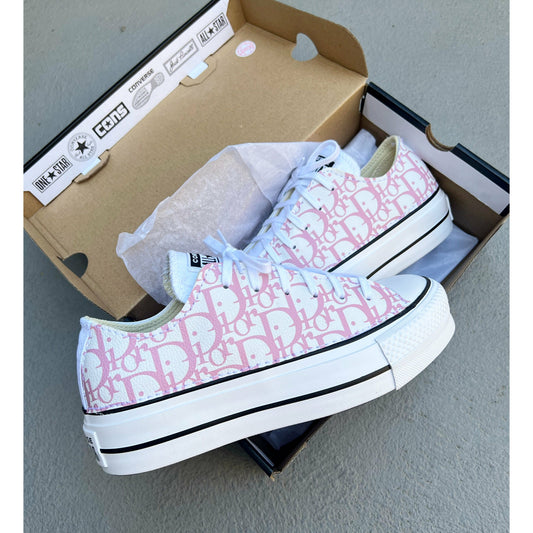 Pink CD Platform Chuck Lows
