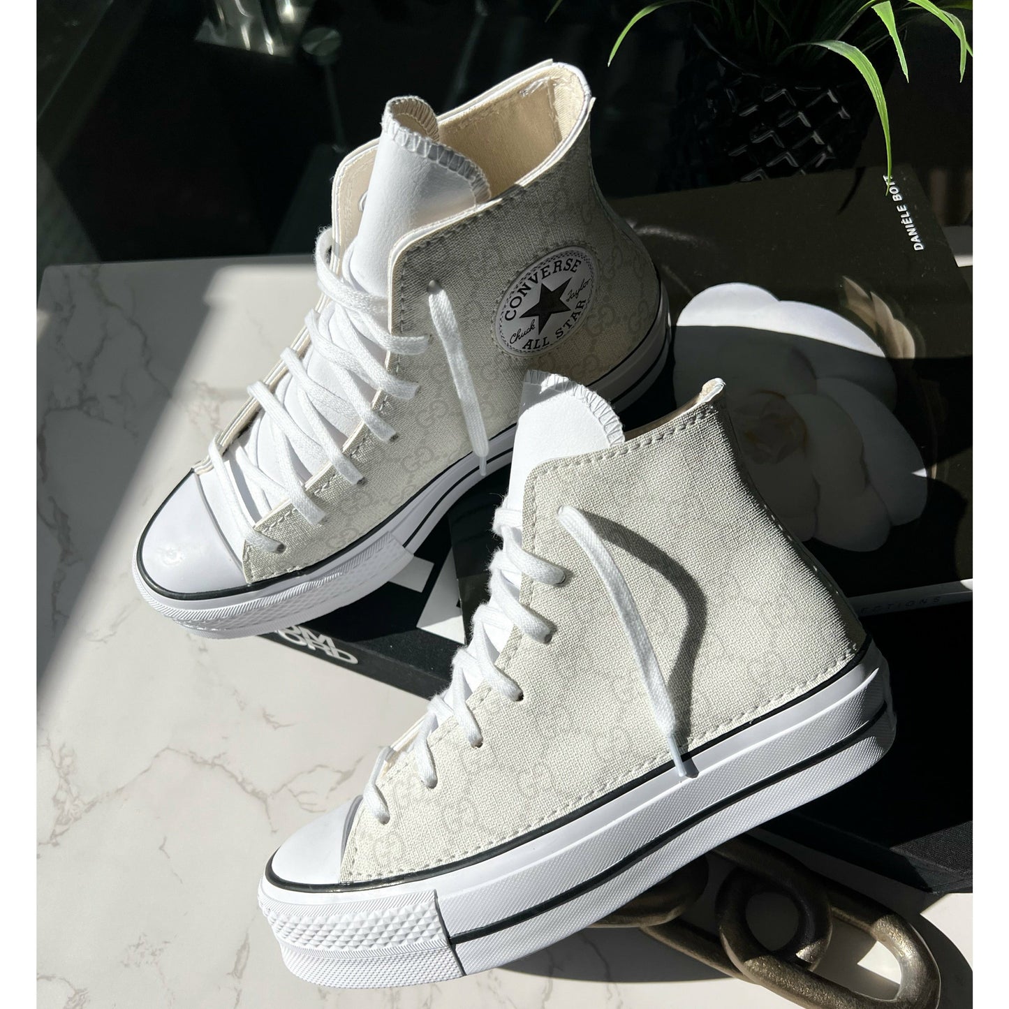 Cream GeeGee Platform Chuck Highs