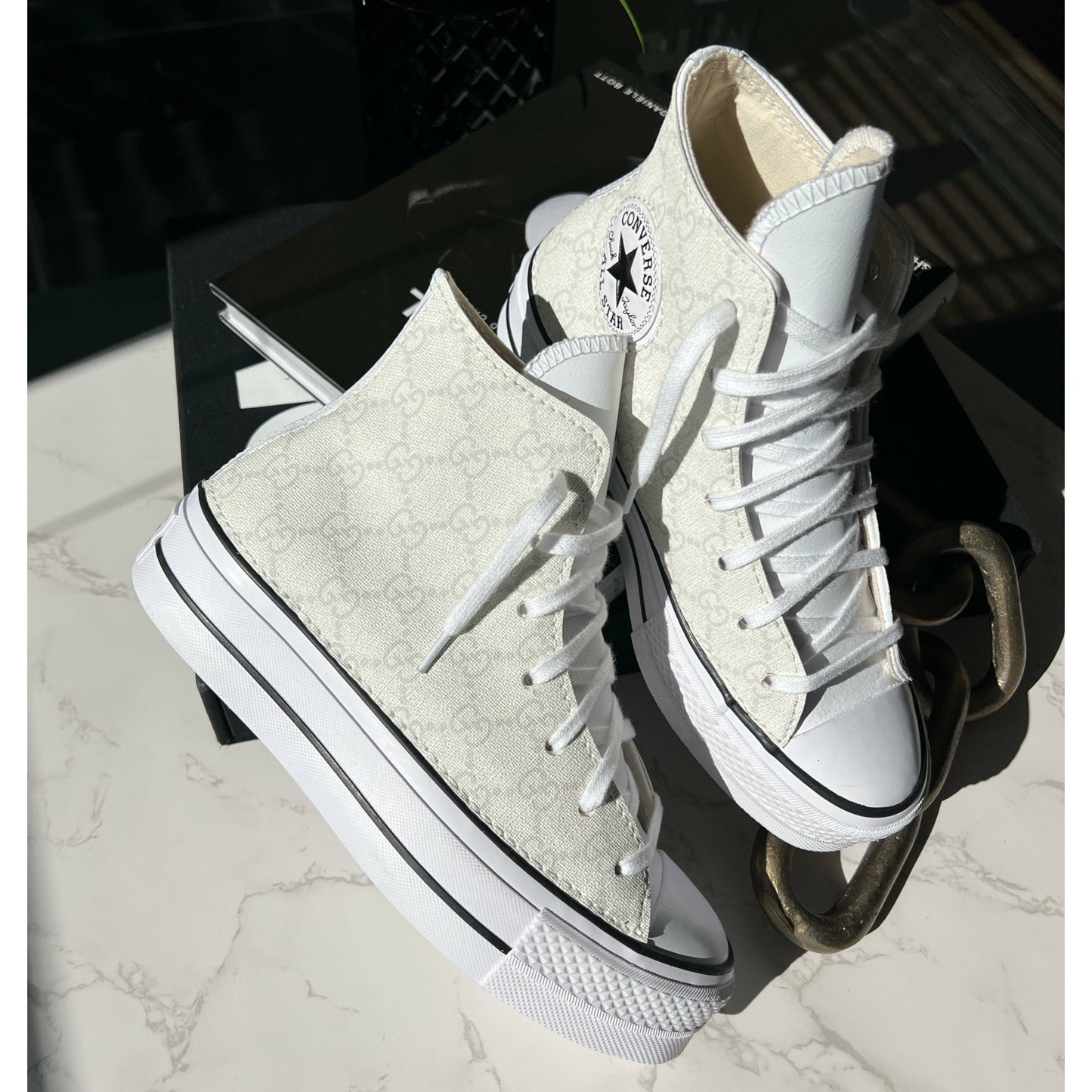 Cream GeeGee Platform Chuck Highs