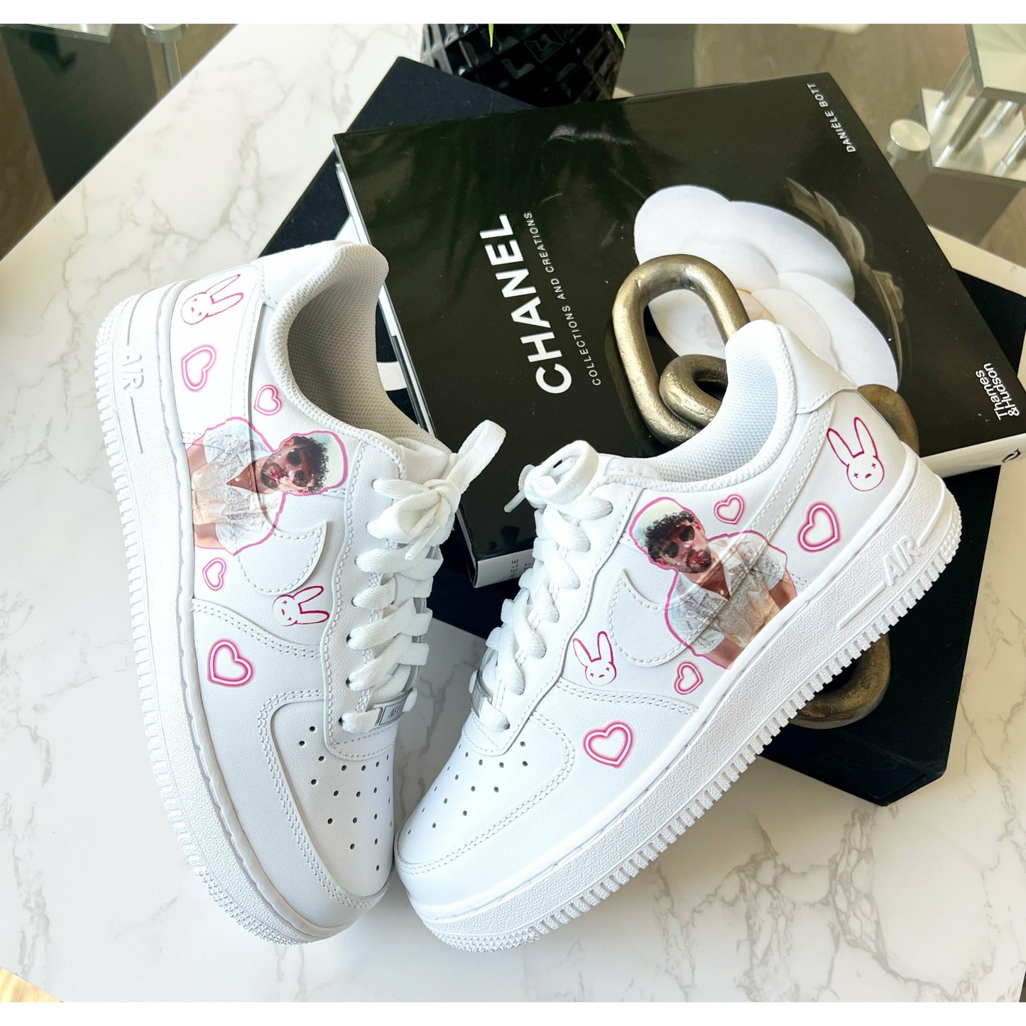 Benito Pink Heart Air Forces