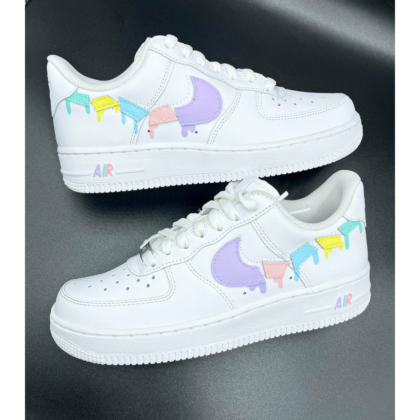 Drip Pastel Shattered Swoosh Air Forces