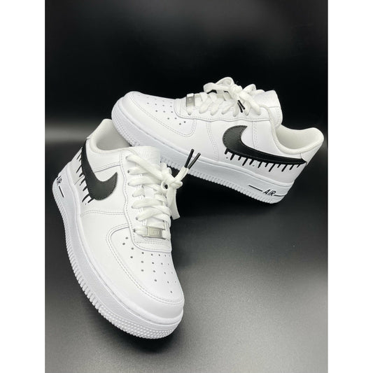 Black Drip Air Forces