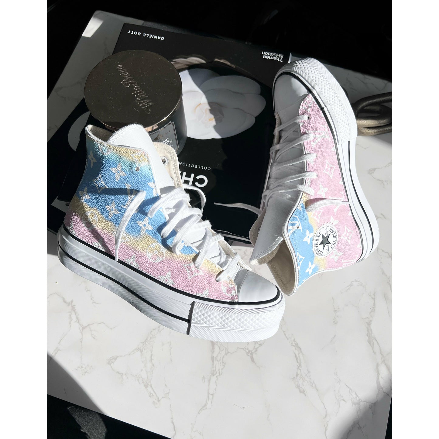 Pastel Monogram Platform Chuck Highs