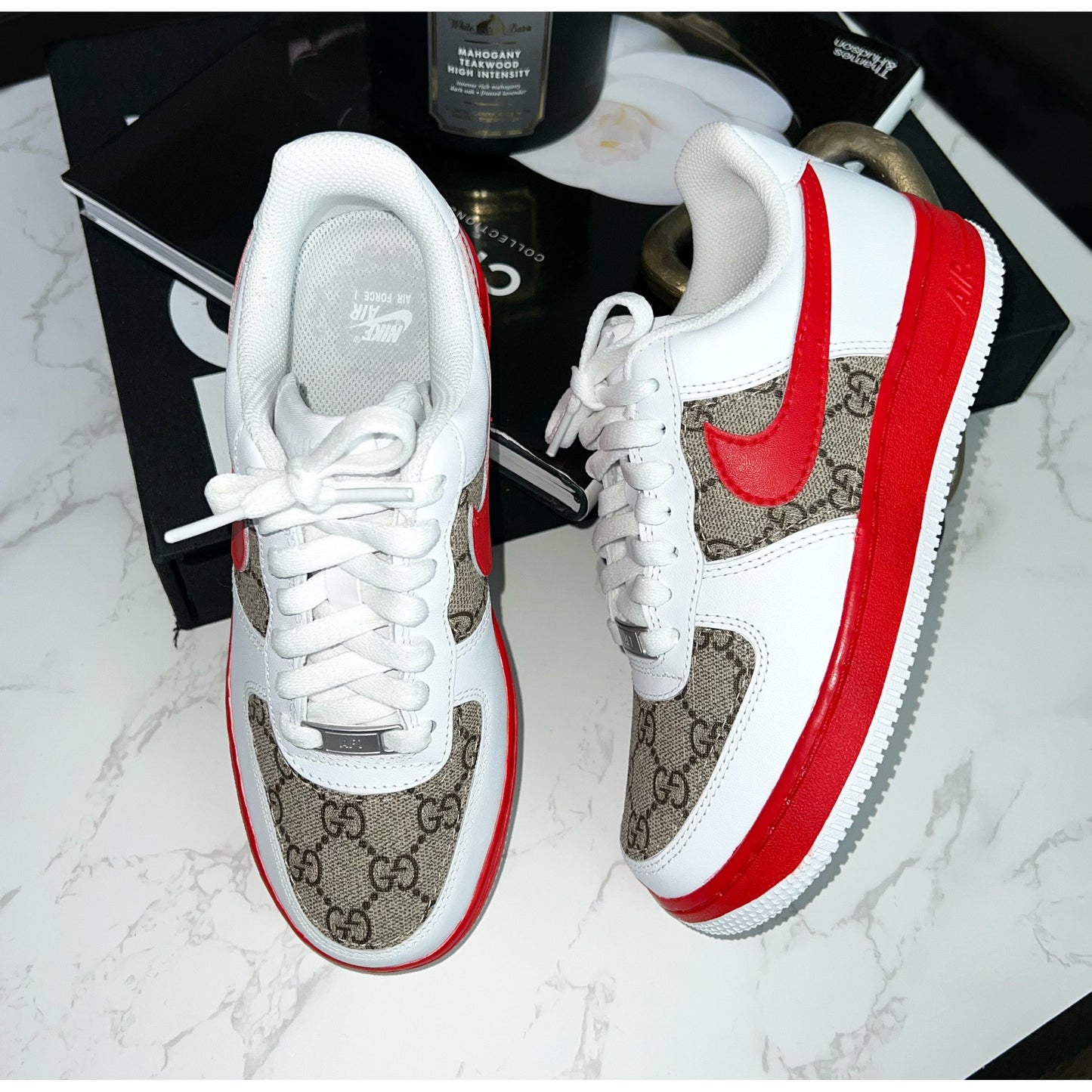 Red Swoosh GeeGee Air Forces