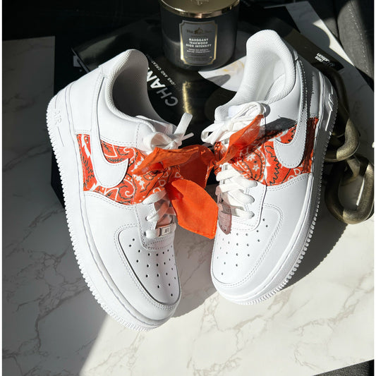 Orange Bandana Air Forces