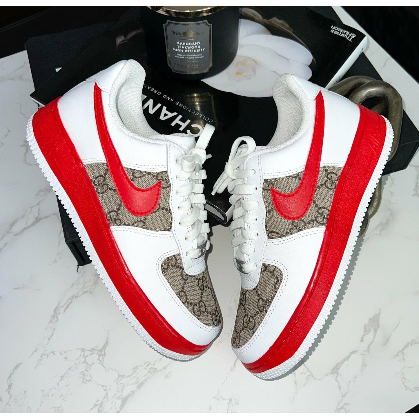 Red Swoosh GeeGee Air Forces