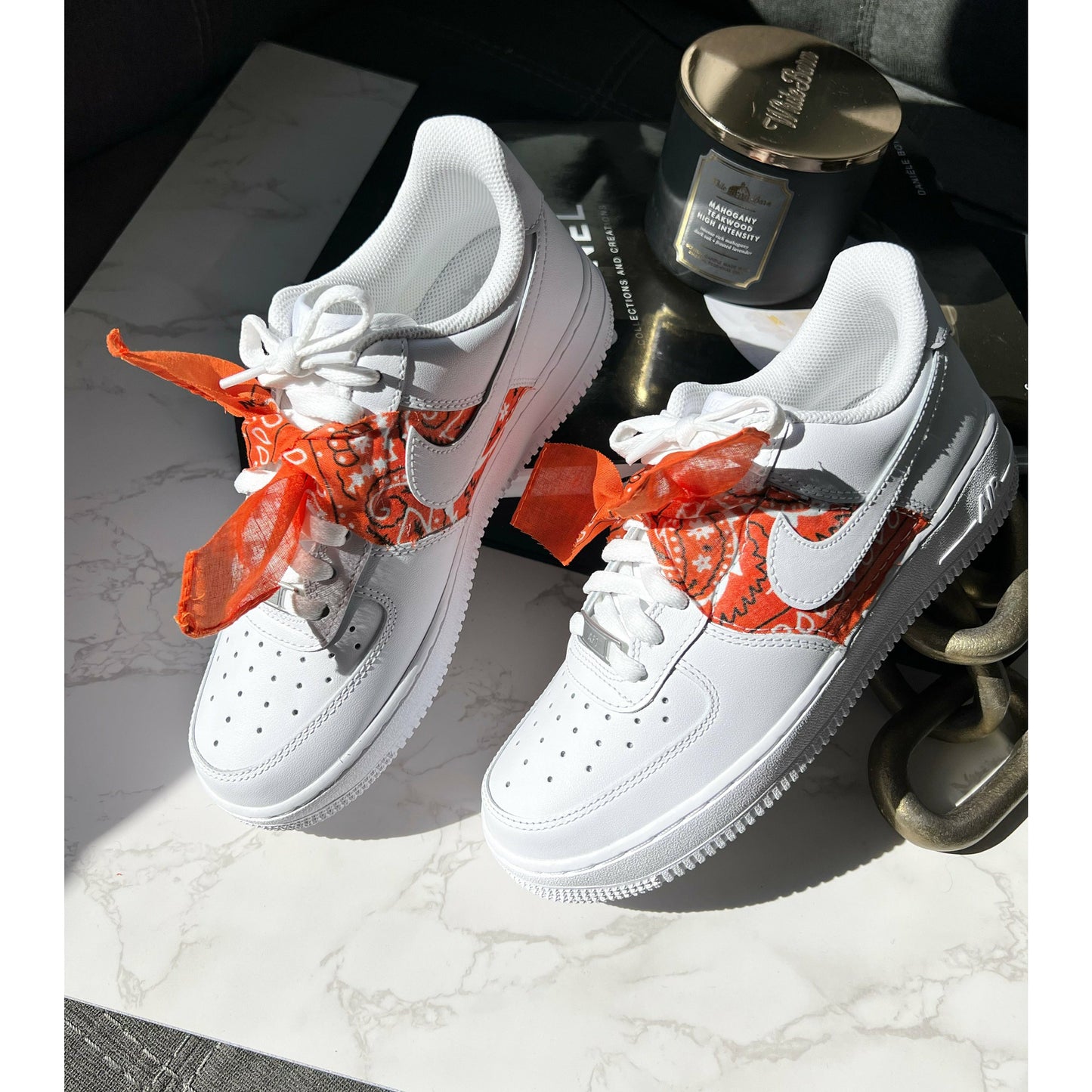 Orange Bandana Air Forces