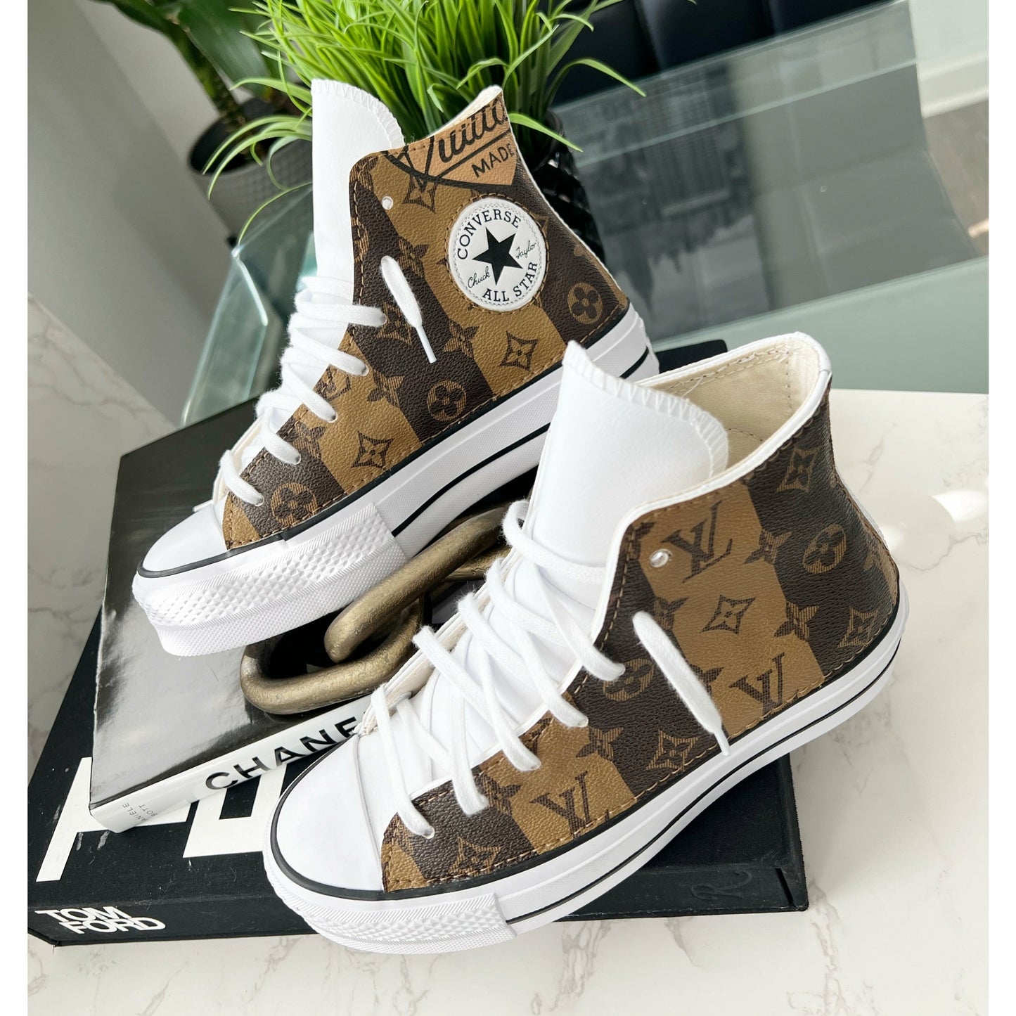 Inverted Monogram Platform Chuck Highs