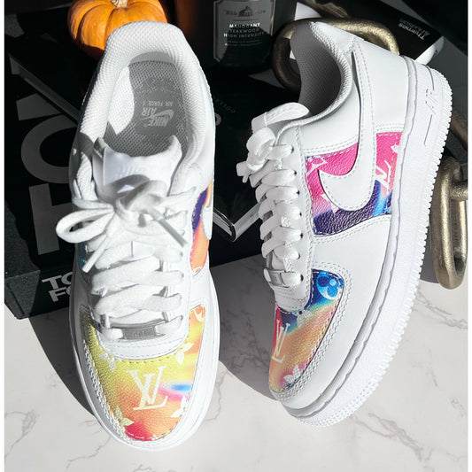 Rainbow Monogram Air Forces