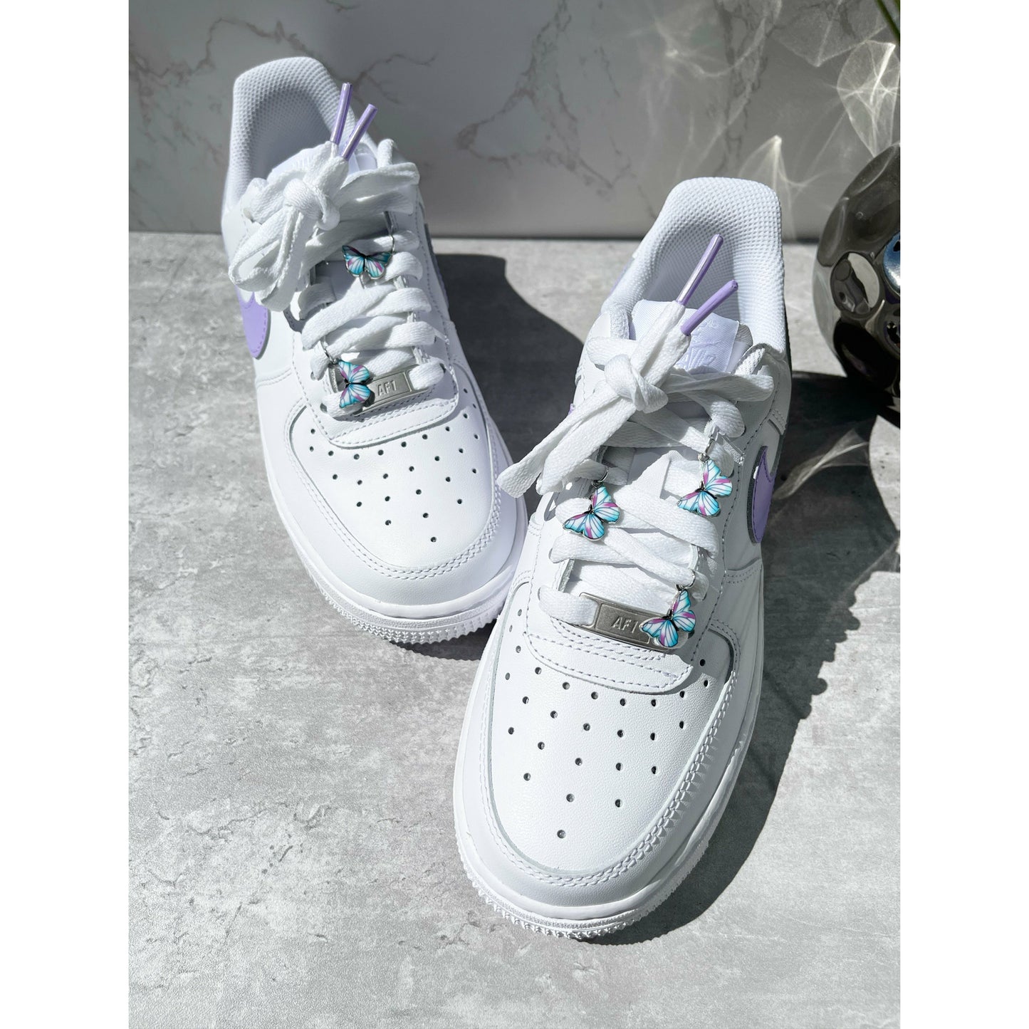 Charming Lilac Butterfly Air Forces
