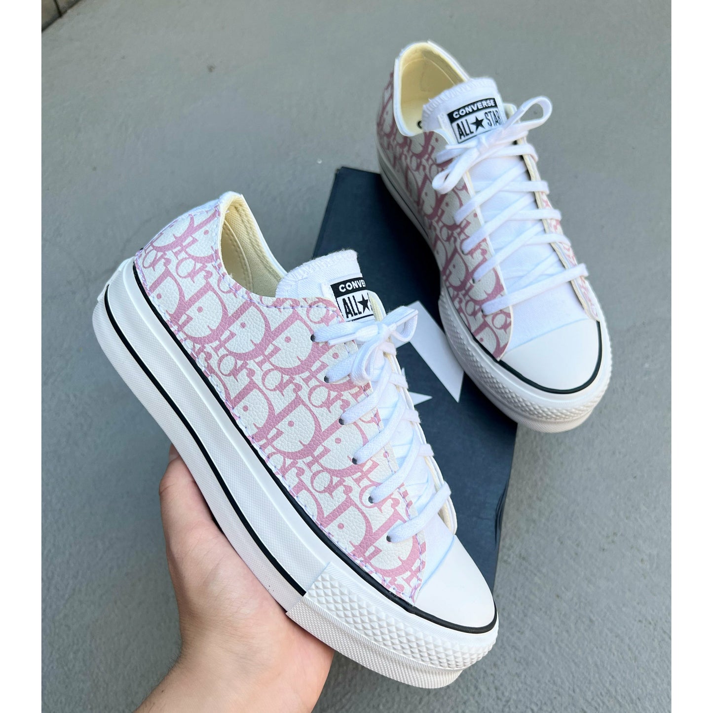 Pink CD Platform Chuck Lows