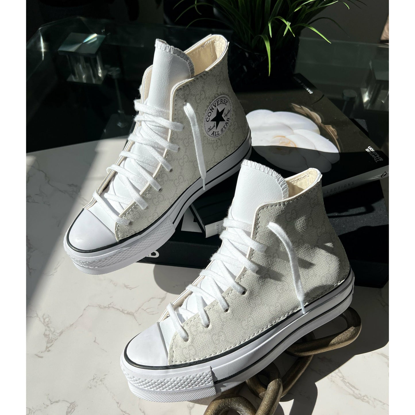 Cream GeeGee Platform Chuck Highs
