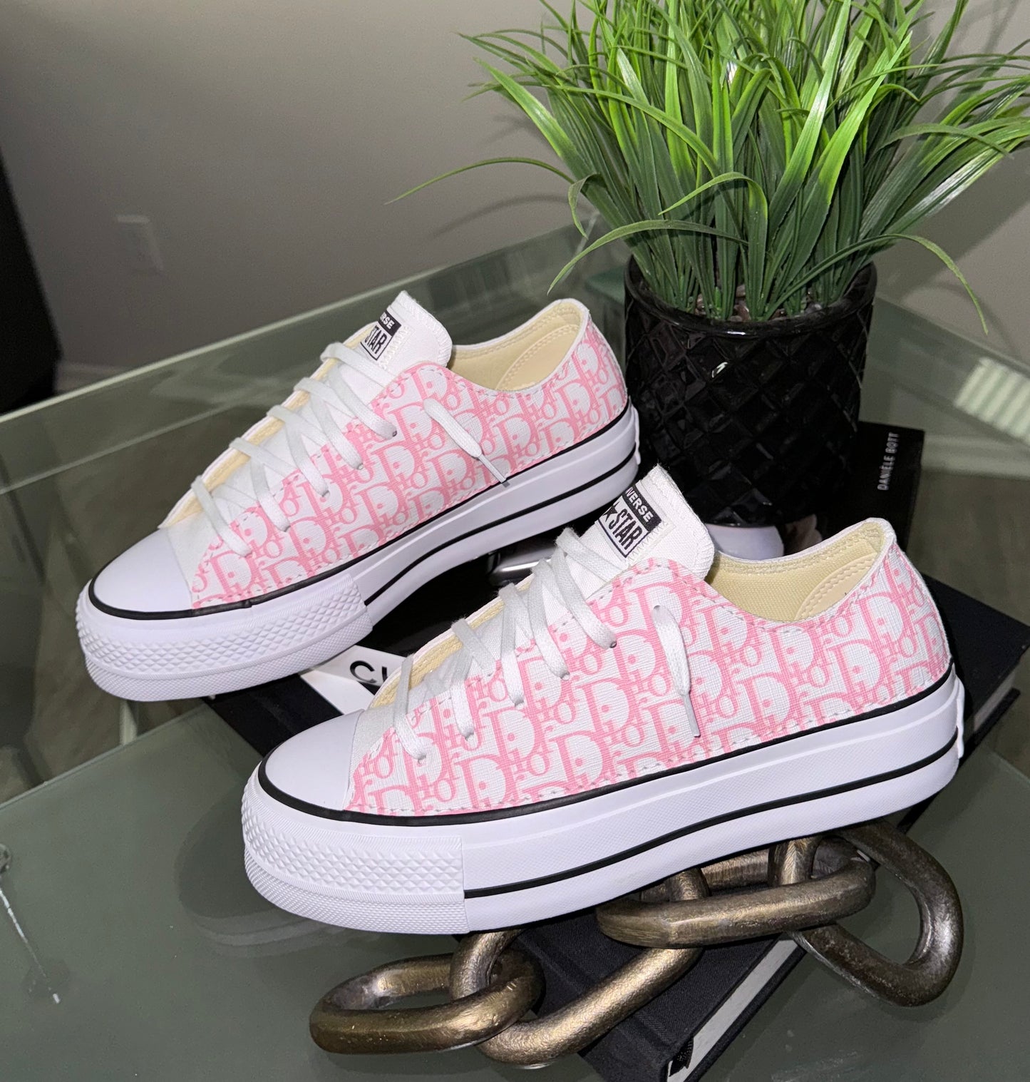 Pink CD Platform Chuck Lows