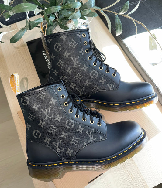 Black Monogram Doc Marten