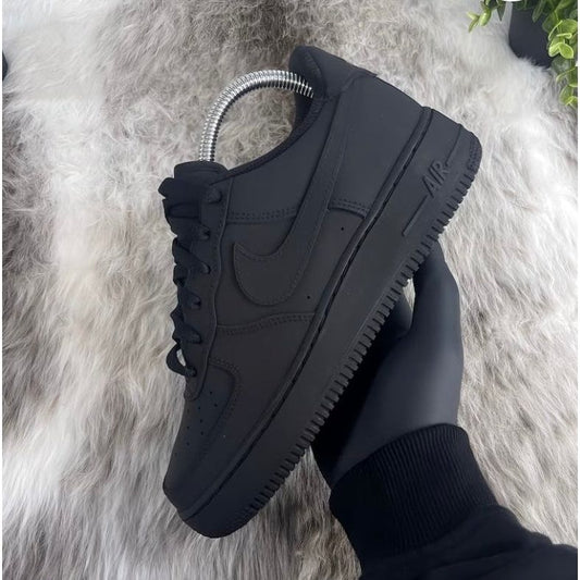 Matte Black Air Forces