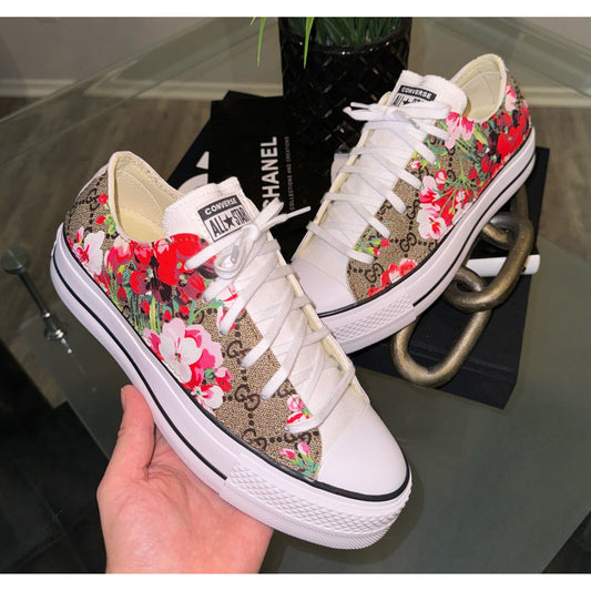 Floral GeeGee Platform Chuck Lows