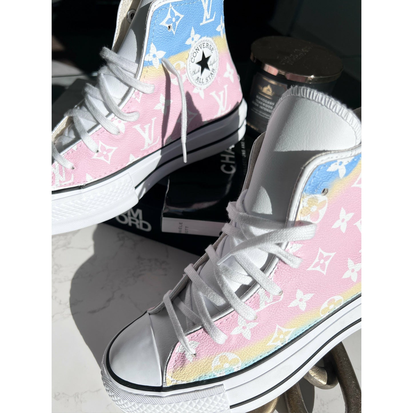 Pastel Monogram Platform Chuck Highs