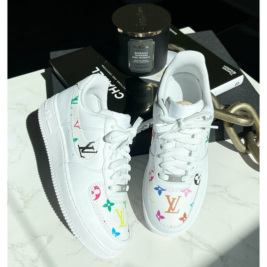 Multi-Color Monogram Air Forces