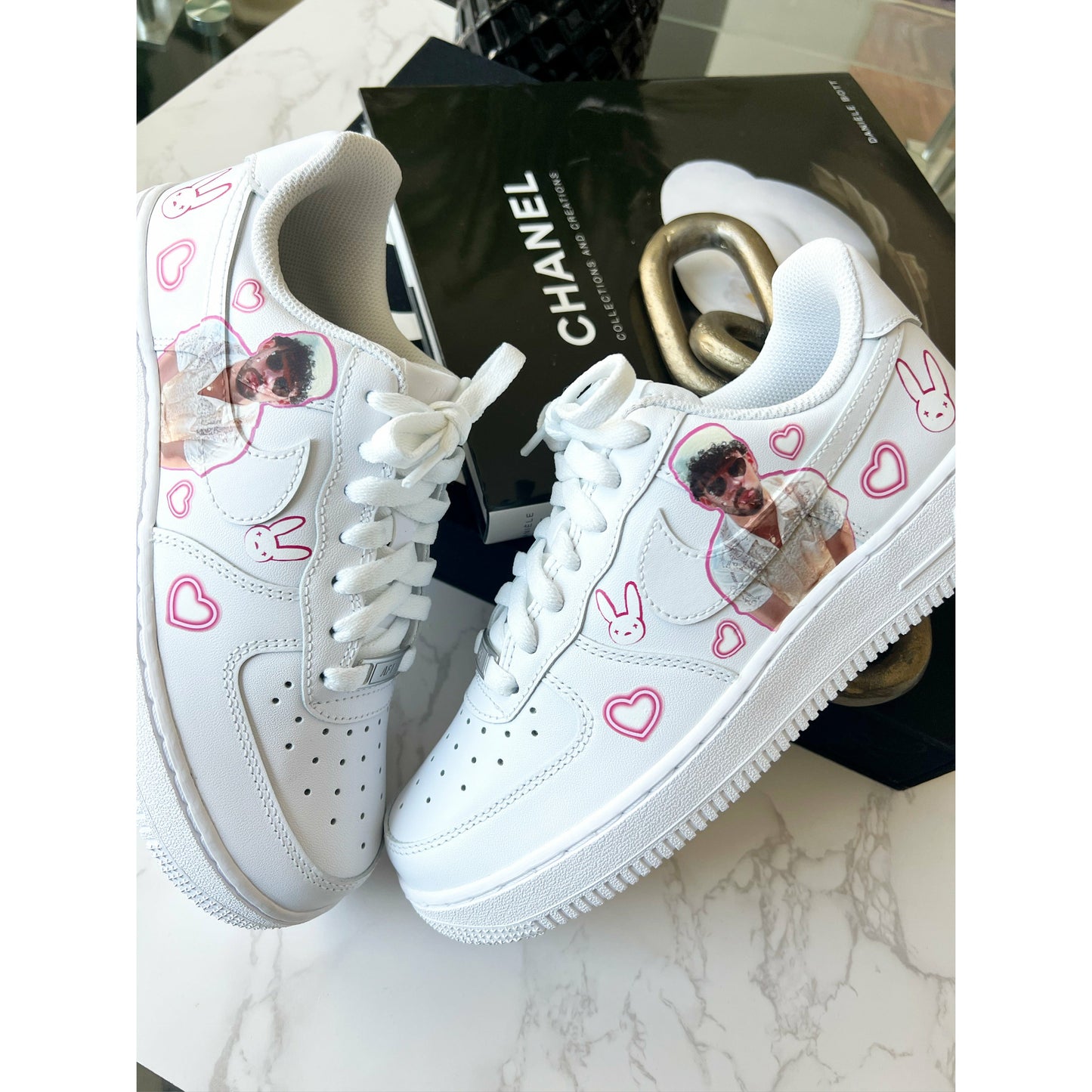 Benito Pink Heart Air Forces