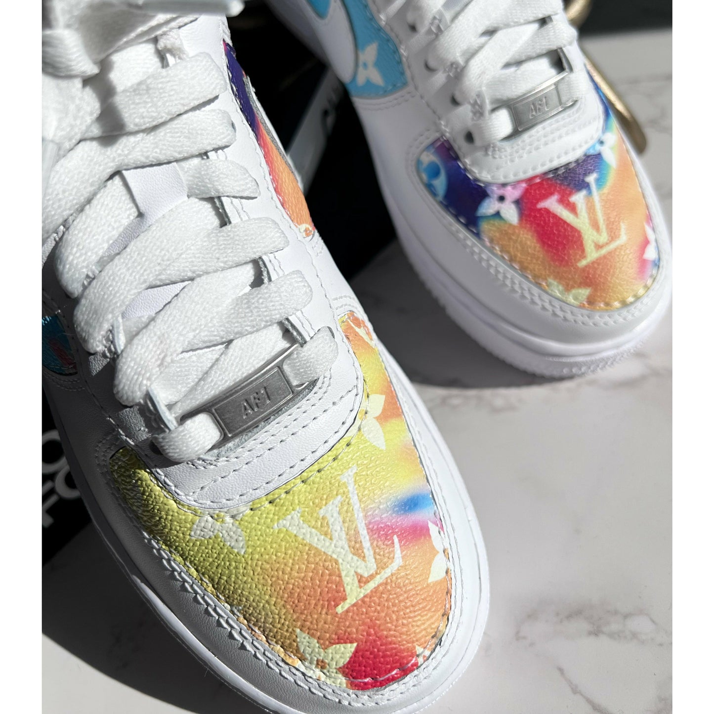 Rainbow Monogram Air Forces