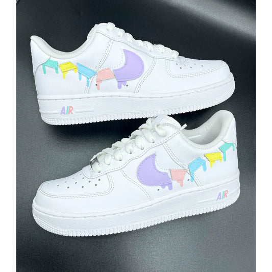 Drip Pastel Shattered Swoosh Air Forces