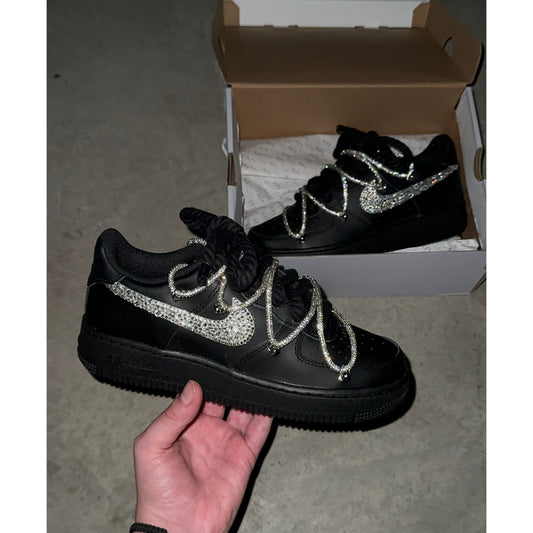 Black Bling Air Forces