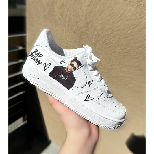 Benito Black Heart Air Forces