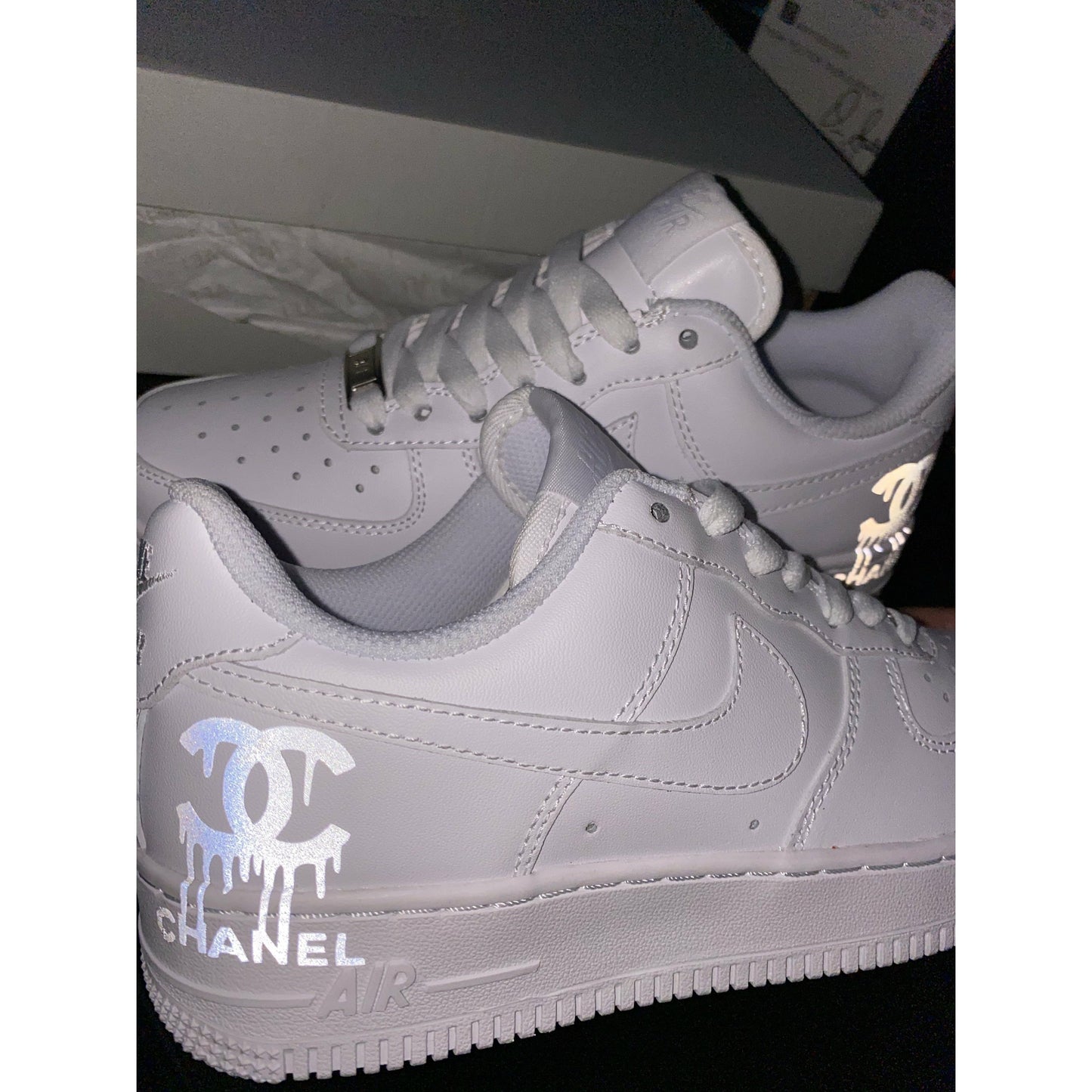 Coco Drip Air Forces [Reflective]