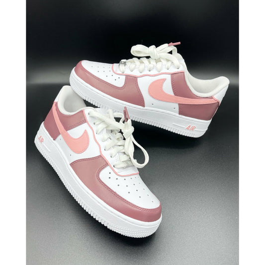 Mauve Color-Block Air Forces