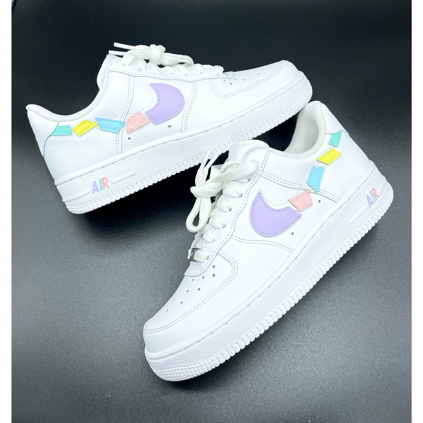 Pastel Shattered Swoosh Air Forces
