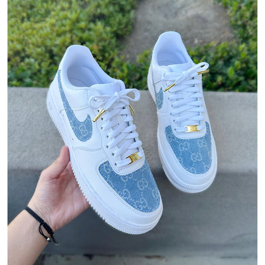 Gold Denim GeeGee Air Forces