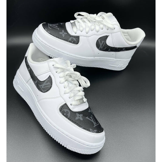 Black Monogram Air Forces